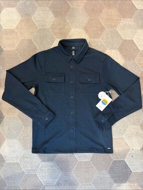 Vuori Waffle Shirt Jacket Dark ink Blue